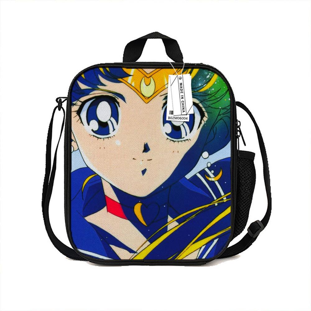 Children's Handheld Lunch Box Bag Insulation Bag Sailor Moon Cartoon Bento Bag Insulation Bag Meal Bag with Rice Bag Student