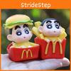 Shinchan Crayon French Fries Hamburg Toy Model Ornaments Children Art Toy
