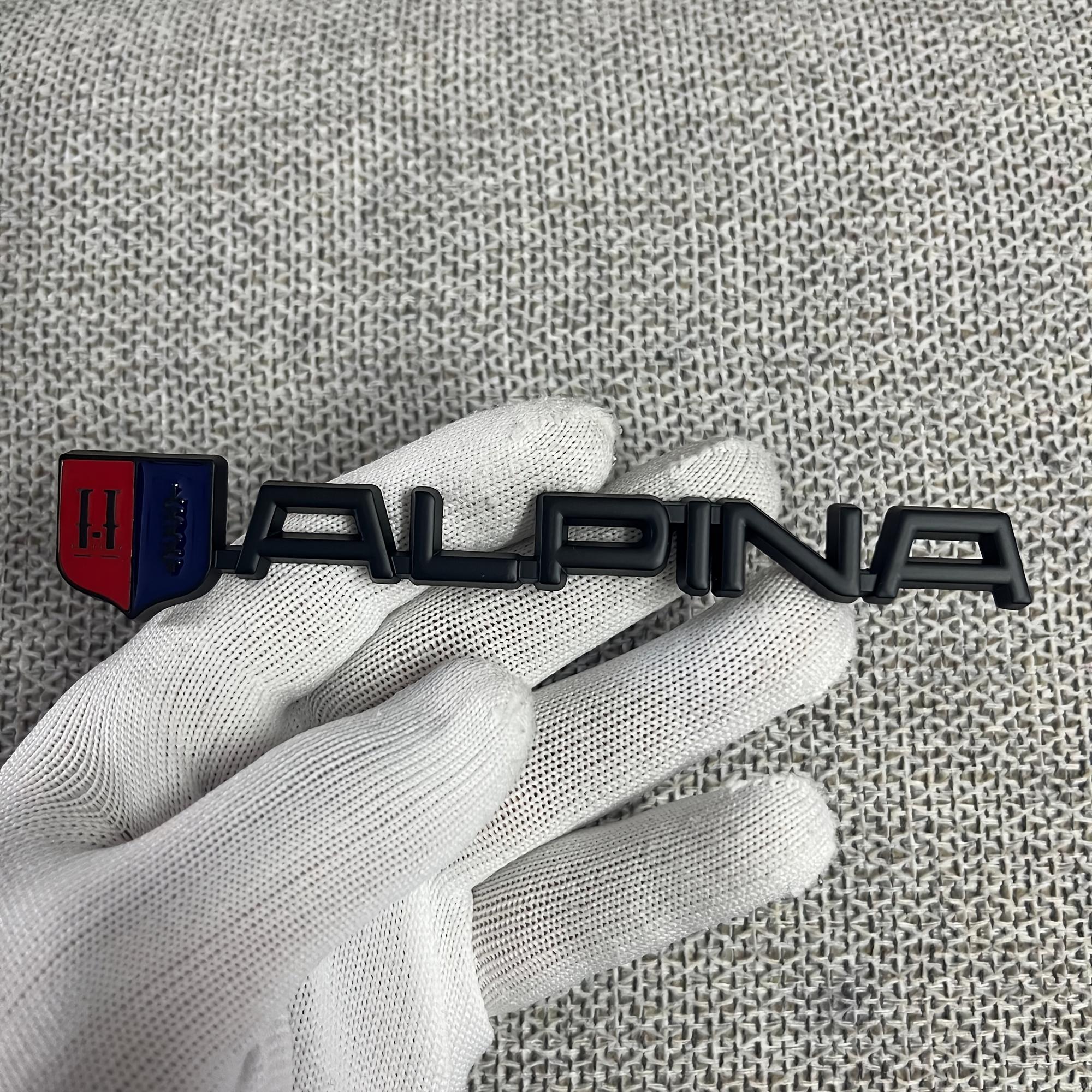 

1pc Metal Emblen ALPINA Lettering Badge Durable Vehicle Accessory Enhances Aesthetics Compatible with Multiple Car Models Stylish and Practical чорний