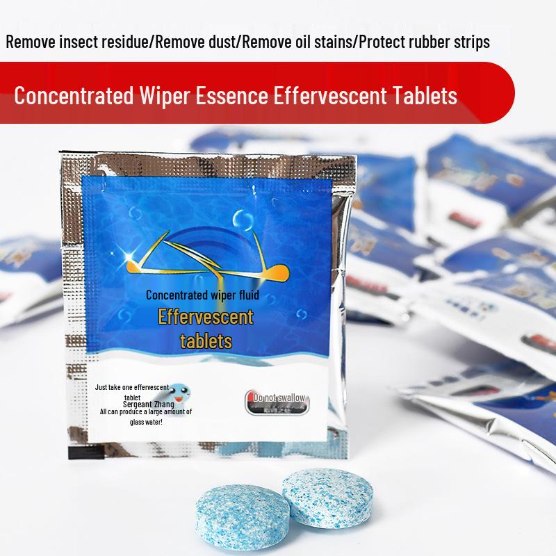 Effervescent Windshield Washer Fluid Tablets - Super Concentrated Cleaning Agent for Car Glass