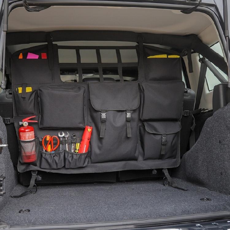 Rear Seat Trunk Cargo Organizer Management System Suitable For JK Nonslip Mesh Storage Bag Quick Installation Accessory