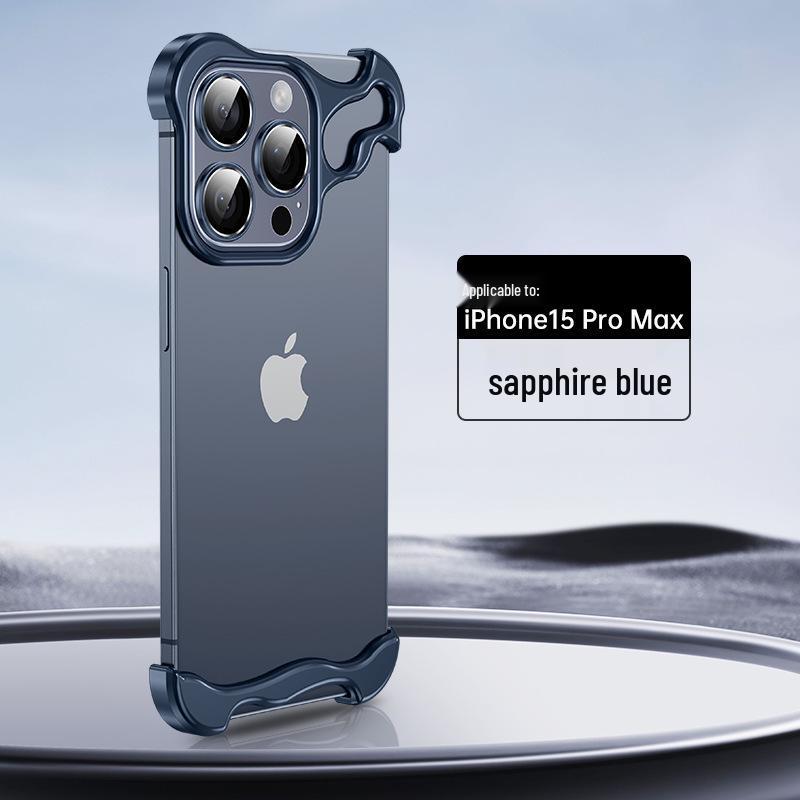 iPhone 16 Pro Max Metal Frame Case with 15 Lens Film, No Back Panel
