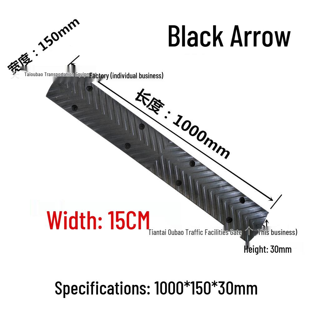 Non-Motorized Lane Mini Bump & Anti-Skid Strip for Bicycles and Pedestrians
