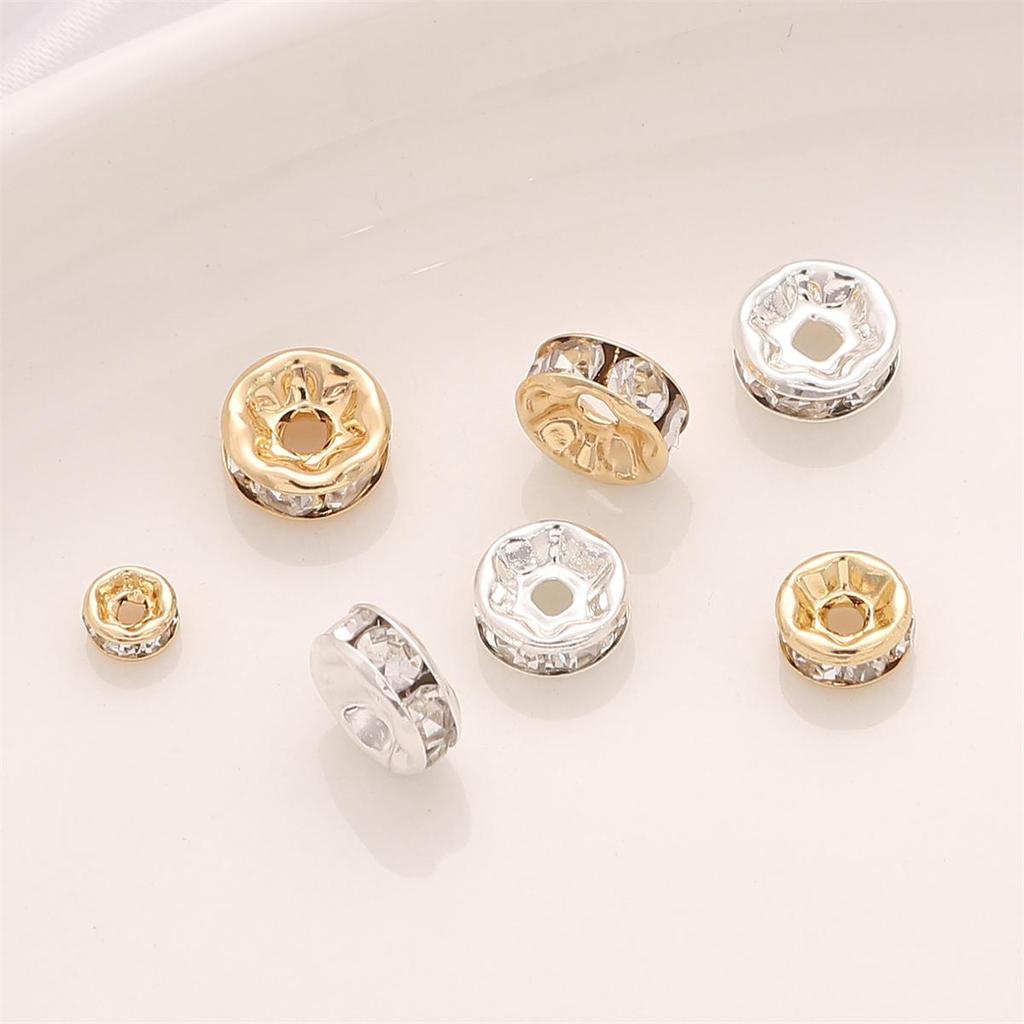 Měděný vrtací kroužek pro DIY ručně vyráběné šperky 10 ks/sáček