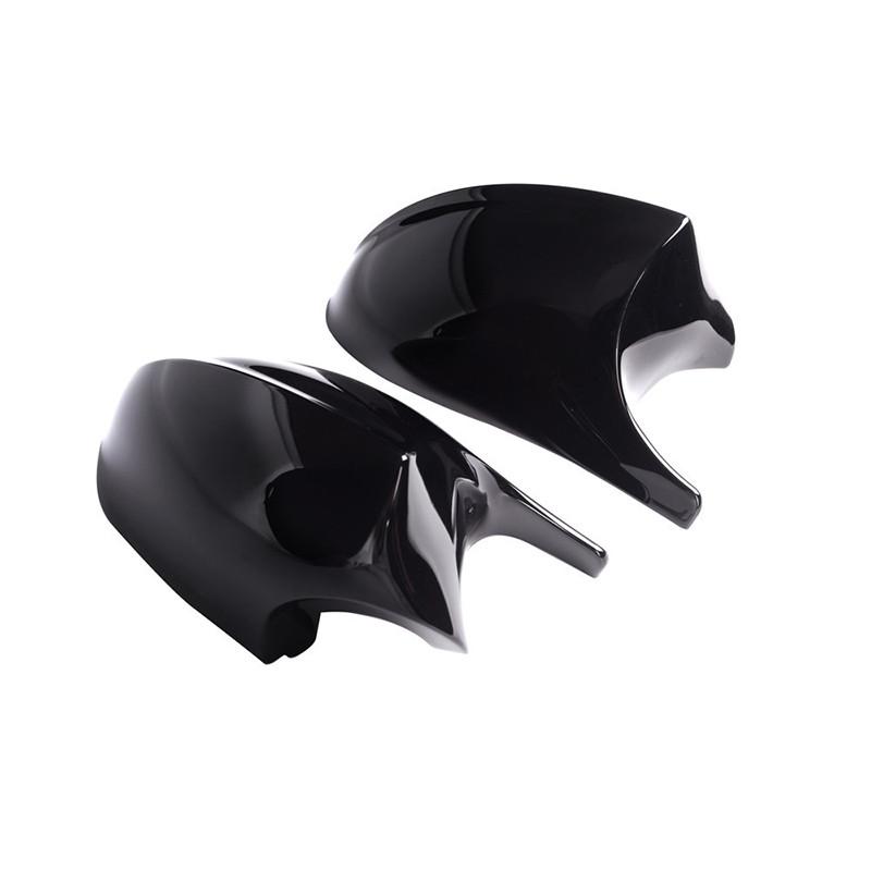 Copri Specchietto Retrovisore Auto Nero Lucido/Fibra di Carbonio per BMW E90 E91 E92 E93 2005-2013 Calotte Specchietto Retrovisore Shell Parte Tuning Auto