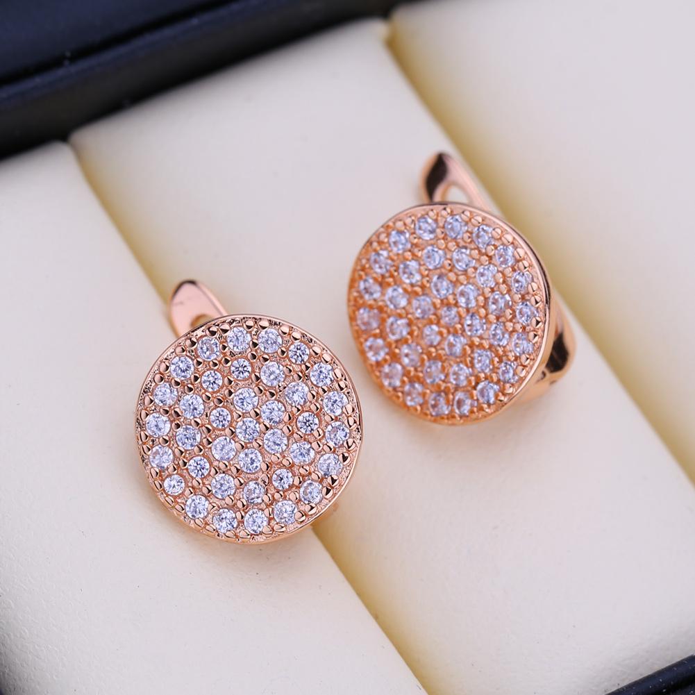 Orecchini a lobo per donna Moda Lusso Zirconia Cubica Orecchini pendenti