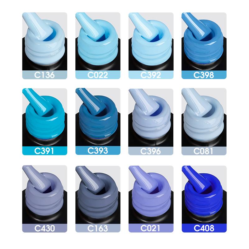 ROSALIND Półpermanentny żel do paznokci Seria Niebieska Lakier żelowy do paznokci