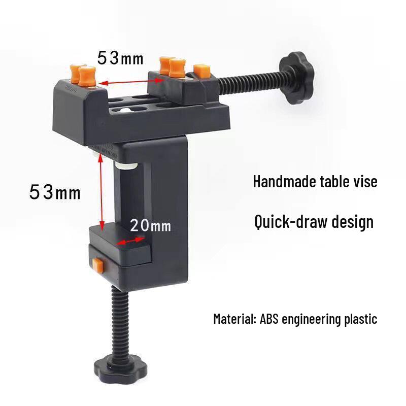 Walnut Hole Punch Fixture Table Vise for Small Bench or Collection Base