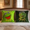 Character Kermit The Frog Cushion Cover 1Pcs Decorative Covers Soft Cushion Case For Sofa Couch Decor 40X40 45X45 Pillowcases