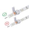 Vogue RGB LED Tape Connector Extension Wire 10mm Ribbon Light Connection 4Pin For SMD 5050 Free Welding RGB LED Strip 10Pcs/Lot