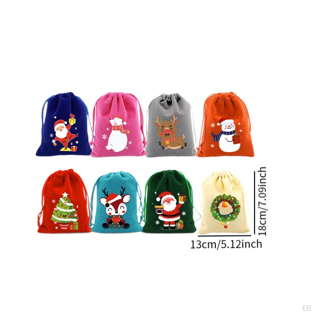 50Pcs Weihnachten Geschenk Wrap Taschen Säcke Mehrzweck Zubehör für Verpackung Party Favors mit