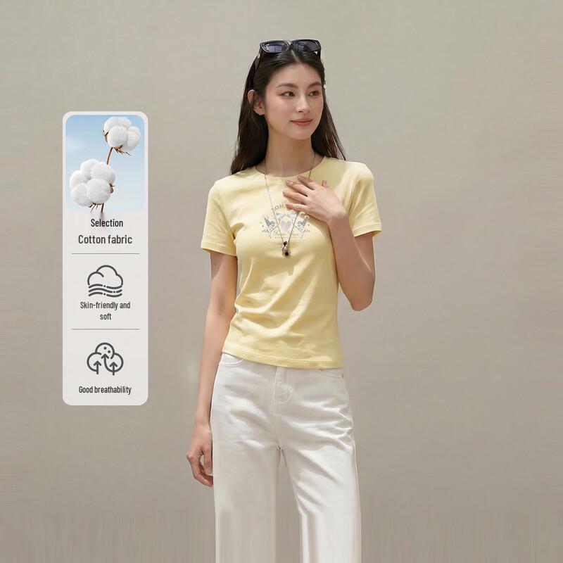 FivePlus Women's Slimming Pleated Short Sleeve T-shirt