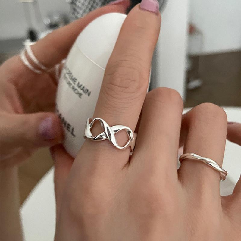 Fashionable Sleek And Adjustable Copper Ring For Women With Unique Minimalist Elements Geometric
