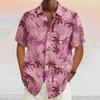 Camisa Tropical de Palmeras de Coco para Hombre Verano Camisa Hawaiana Camisa Aloha Manga Corta Diseñador de Moda