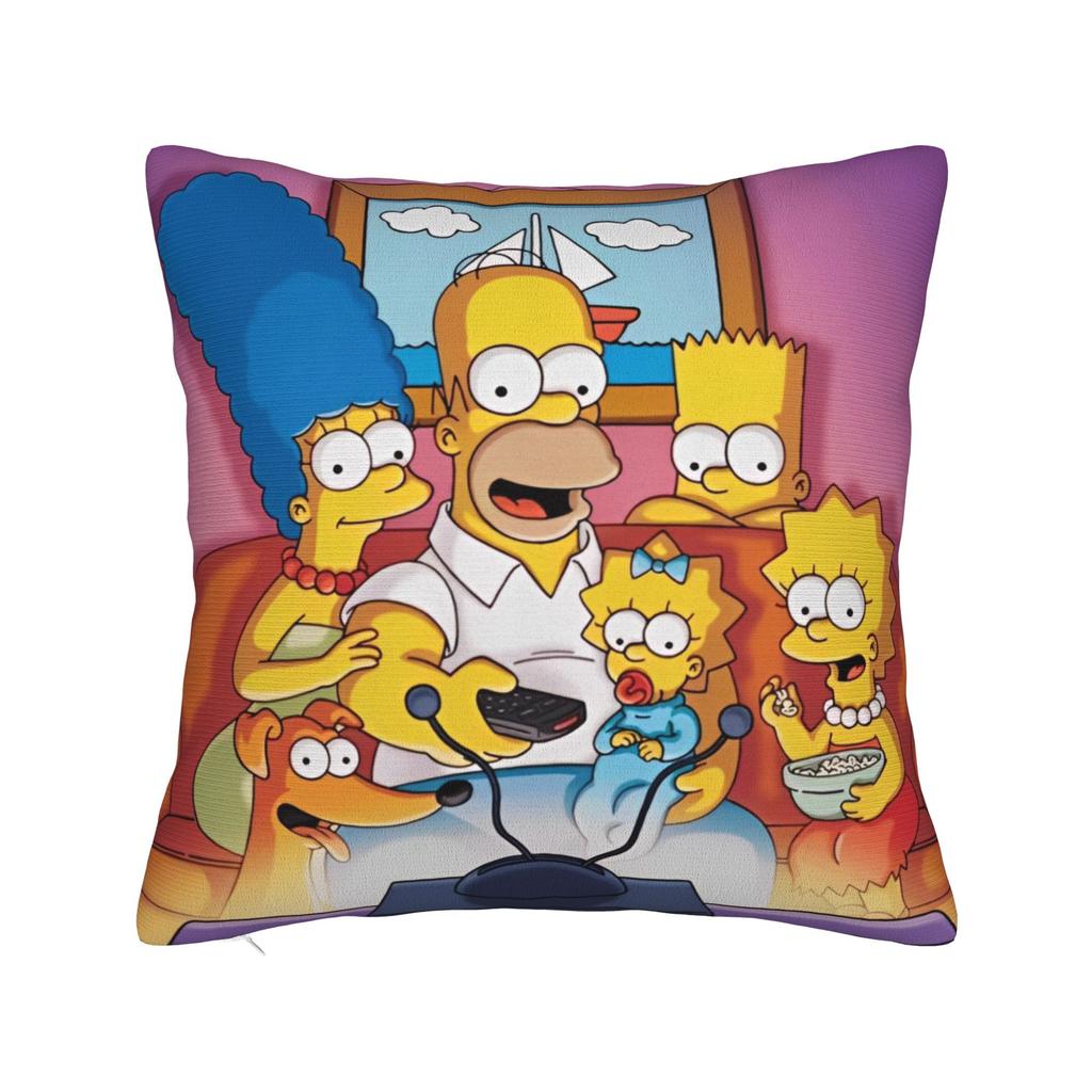 ציפיות לכריות נוי הפנים של S-Simpsons אביזרים לבית כיסוי ציפית לכרית זריקה עם רוכסן גדלים מרובים