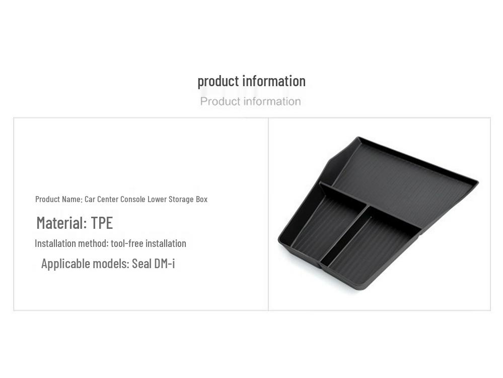 BYD Seal DMI Mittelkonsolen-Aufbewahrungsbox Organizer Dekoration.