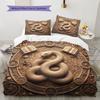 3D Relief Art Pattern Bedding Quilt Set Quilt Cover Pillowcase Home Decoration Birthday Gift (1 * Duvet Cover + 2 * Pillowcase, Without Core)