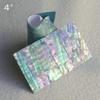 4x7cm Japanese Style Mother-of-Pearl Abalone Shell Nail Stickers with Adhesive, Colorful Patterns, Bendable Ornaments.