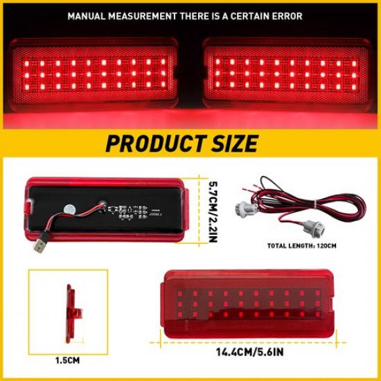 2X [RED] Interior Panel Door LED Light Lamp For 1999-2007 Fit F-450 Super Duty
