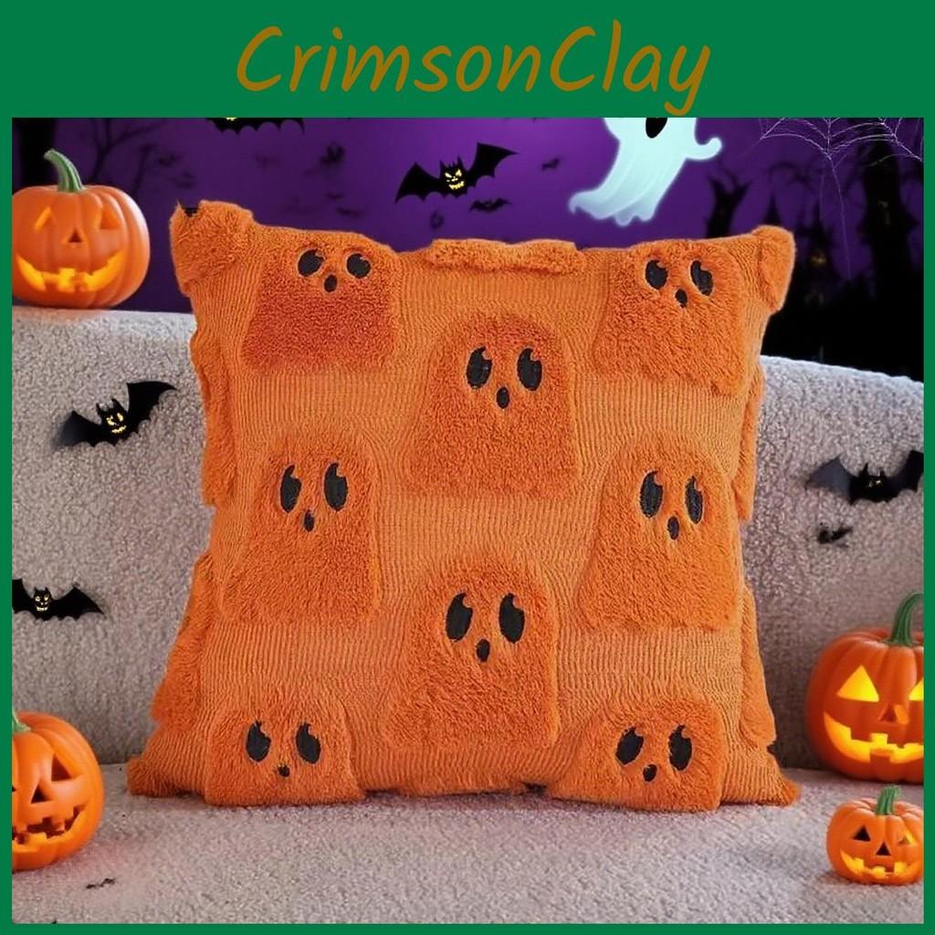 Cushion Halloween Ghost Cover Made Polyester Fun Design Living Decoration Room