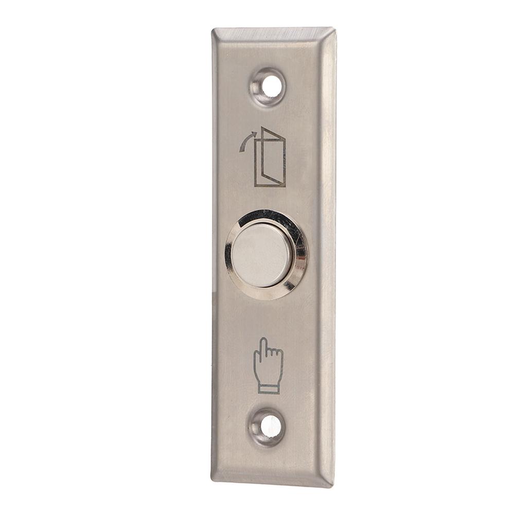 Door Access Control Switch Exit Press Button Stainless Steel Brushed Automatic Reset for Indoor