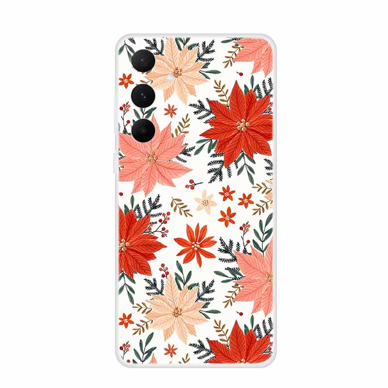 Colour Floral Phone Case for Samsung A05 A15 Clear Soft Case Silicone TPU Cover for Samsung Galaxy A25 A35 A55 Protective Funda