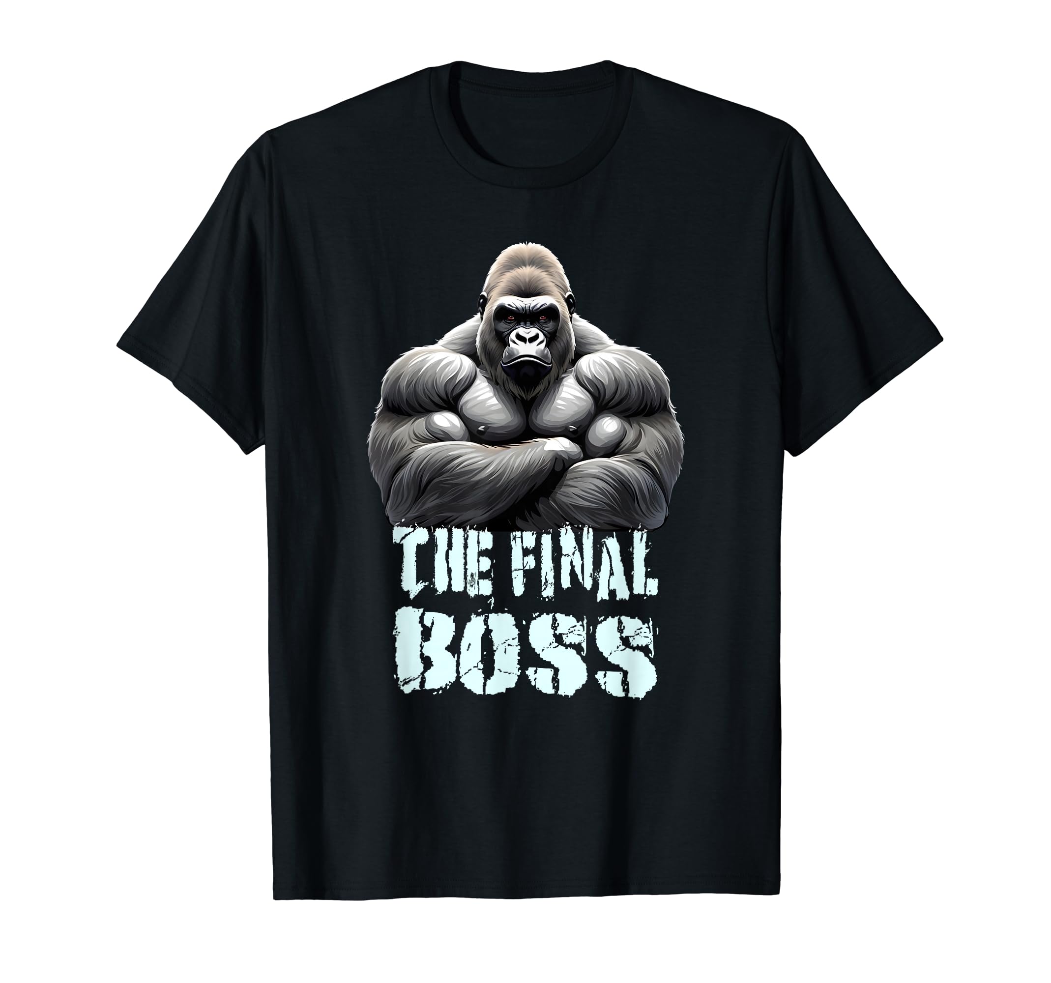 

Final Boss Silverback Gorilla Design T-Shirt