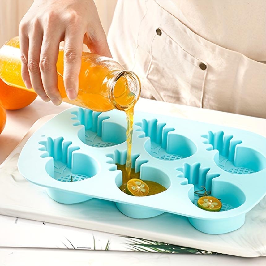 1pc Fruit Shaped Silicone Ice Cube Tray For Cocktails Whiskey Pudding Jelly And Candy - Multifunctional Chocolate Mold - Kitchen And Party Essential
