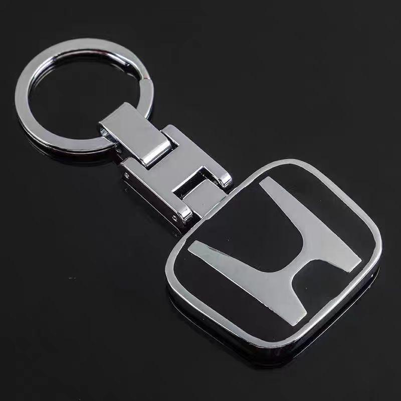 CPL1 1Pcs Car Logo Keychain Metal Key Rings Accessories For Honda Civic Fit Jazz Accord Pilot CRV Odyssey Passport City Shuttle HRV