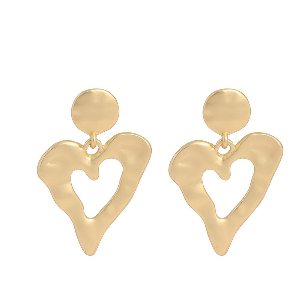 European and American small and exquisite ear needles, cross-border fashion, peach heart, versatile, high-end women's earrings