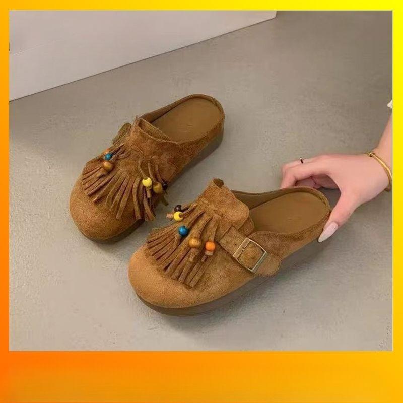 

Height-increasing Shoes, Thick-soled Shoes, Slippers, New Style, Half-toe Slippers, Women s Shoes 40