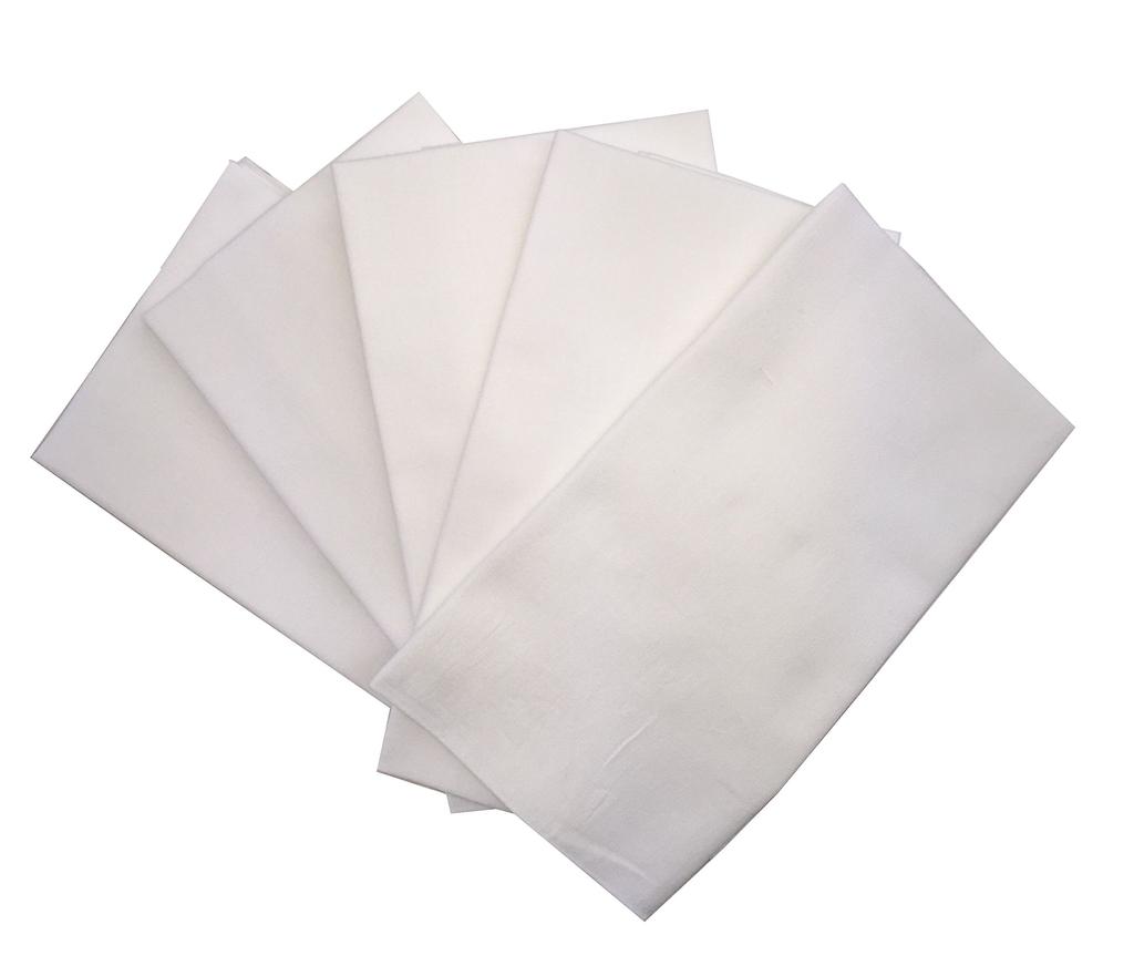 White plain tenugui Tokuoka approximately 36 x 100 cm of towels, high-quality fabric, (pack 5)