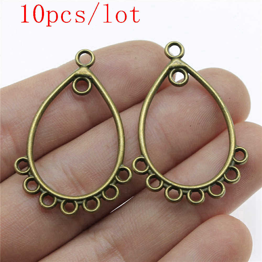 Round Perforated Earring Connectors Components Jewellery Making Supplies Art Crafts Diy Make Accessories