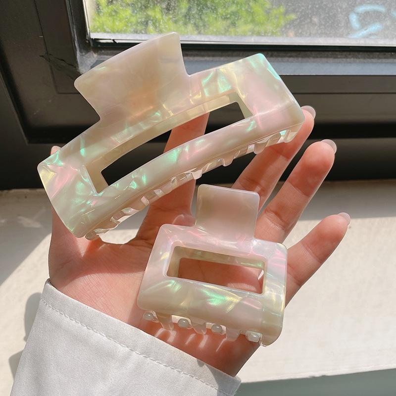 Elegant French Mermaid Acetate Large Claw Clip for Women's Hair