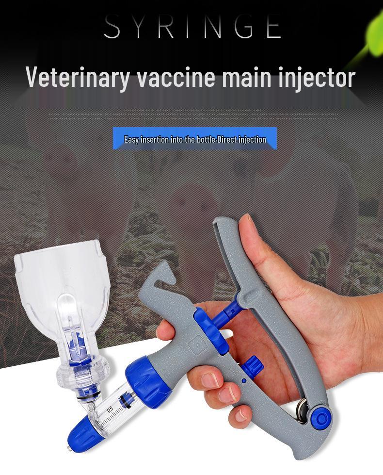 Veterinary Syringe for Continuous Vaccine Injection In Pigs, Cattle, Sheep, Poultry