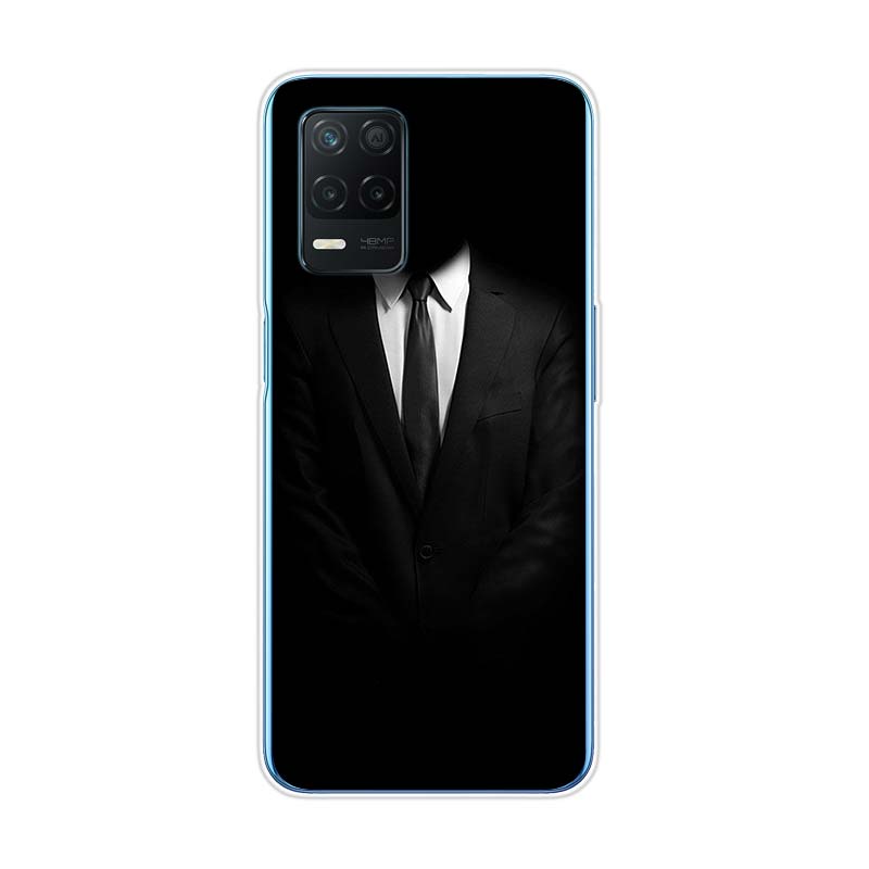 Man Suit Shirt Tie For Realme 8 8i V3 V5 GT Neo Flash Edition Explorer Master Neo2 Narzo 30 50i 50A C21Y Phone Case