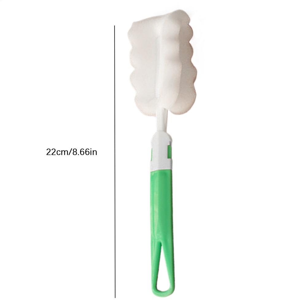 Cup Sponge Cleaning Brush Multi-Purpose Sponge Cleaning Scrubber Long Handle Bottle Cleaning Brush for Home Dorm School Hotel