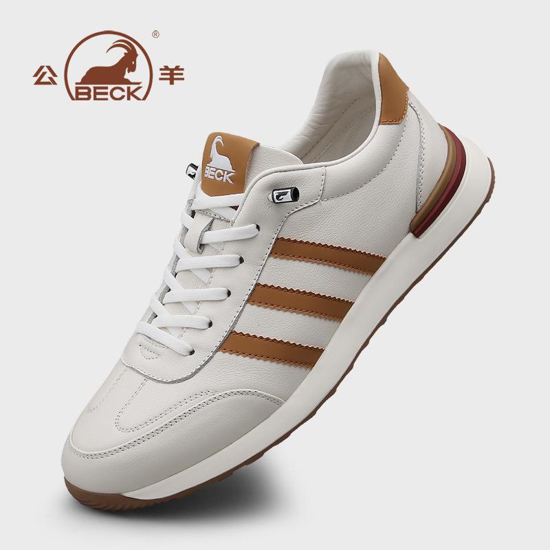 

Outdoor men s shoes new autumn leather men s sports shoes lace-up-free versatile casual shoes 44