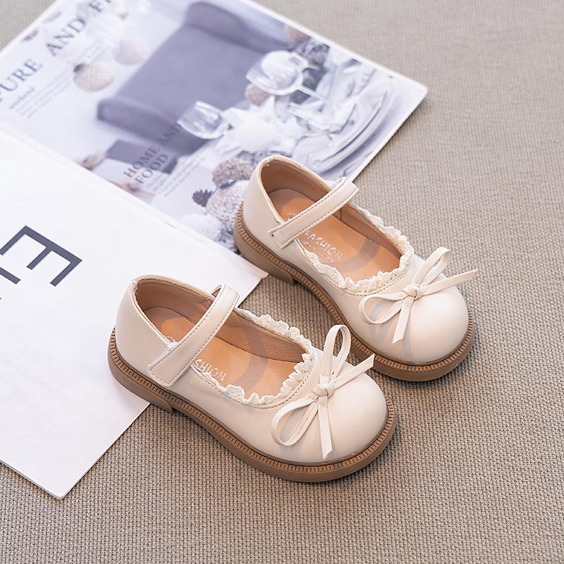 Girls' leather shoes 2025 spring and autumn new British style children's soft-soled single shoes girls Lolita fashion princess shoes tide