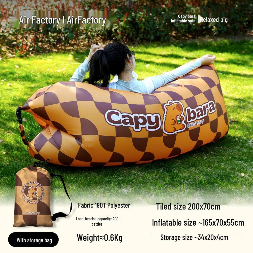 Tragbares aufblasbares Sofabett für Camping im Freien & Entspannung am Strand