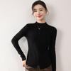 Autumn and Winter Women's Half-high Neck Slim Solid Colour Warm Bottoming Knitwear