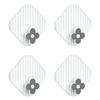 4PCS Adhesive Hooks Plastic Waterproof Nail Free Towel Key Wall Hangers for Kitchen Bathroom