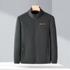 Autumn and Winter Polar Fleece Jacket Tops Men's Jackets Stand-up Collar Young and Middle-aged Men's Fleece Plus Velvet