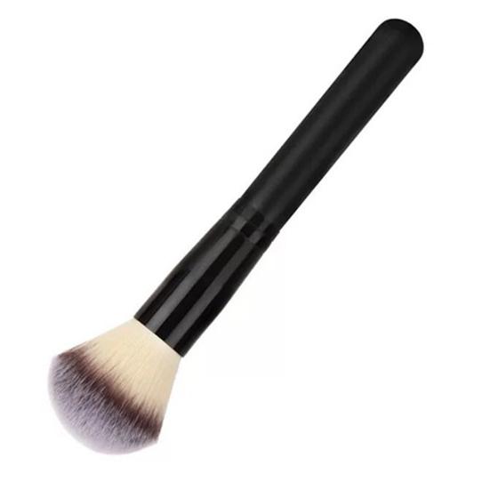 

Женская деревянная кисть для макияжа, мягкая, для рассыпчатой пудры и румян, для лица, косметический инструмент для красоты чёрный