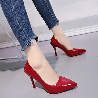 Aphixta 2024 Neue 10cm Absatzschuhe Frau Super High Heel Pumps Damenschuhe Offizielle Party Sexy Pumps Freizeitschuhe Große Größe 34-45