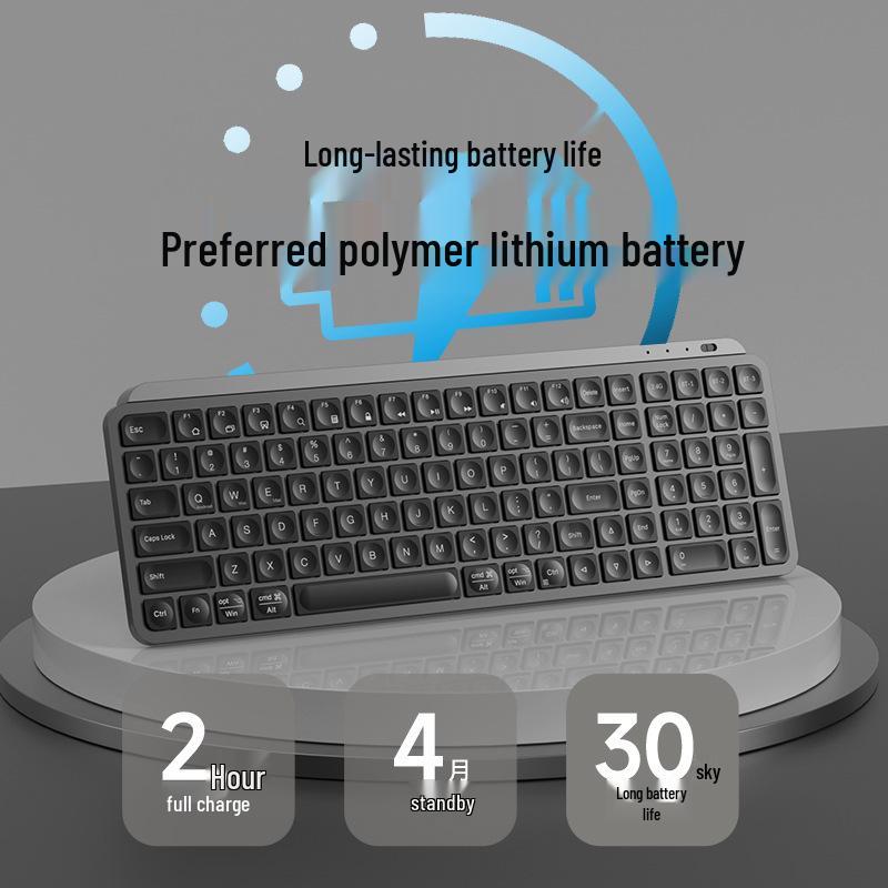 Mengzu Kablosuz Bluetooth Klavye ve Fare Seti - Sessiz, Şarj Edilebilir, Dizüstü Bilgisayar ve Ofis Kullanımı İçin Kompakt.