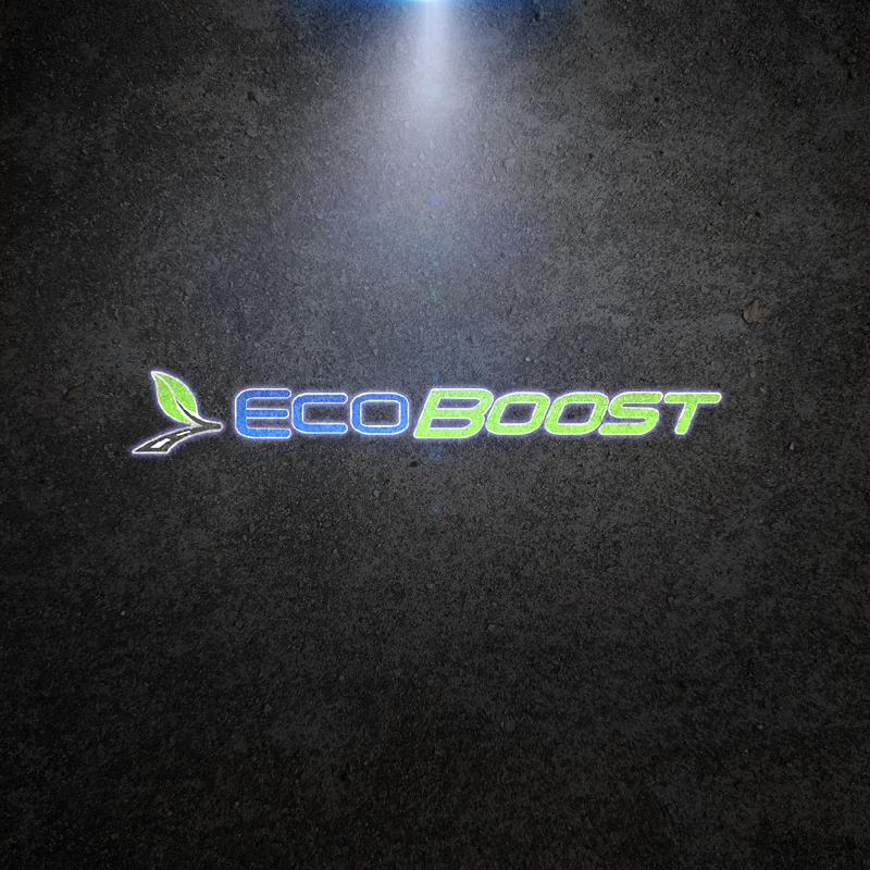 XXUI3 VICNALE ECOBOOST Crown Logo Wireless Courtesy Car Door Projector LED Welcome Lights For Ford Mondeo Focus Fiesta KUGA Decor