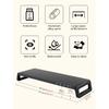 Monitor Stand Riser without or with USB3.0 Hub Computer Monitor Stands Desk Shelf PC Accessories Support Monitor Black
