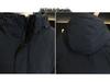 Men's Mid-length Down Jacket 2025 Winter Hooded Thick Trench Coat Trendy Outerwear