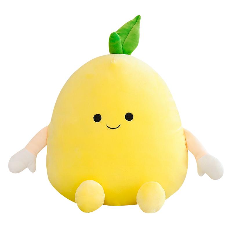 40-50Cm Mensachtige Fruit Pluche Kussen Gevuld Citroen Grapefruit Sinaasappel Schattig Kussen Rugsteun Pluche Knuffel Decoratie Verjaardagscadeau 40cm